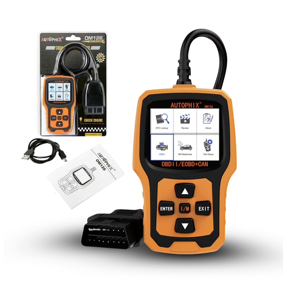Autophix OM126 OBD2/EOBD Diagnosescanner